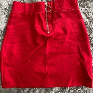 Red Hot Bodycon Skirt